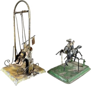 EARLY GERMAN HAND PAINTED TOYS