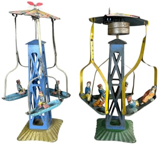 GERMAN WIND-UP GONDOLA SWING TOYS