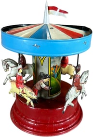 COLORFUL GUNTHERMANN WIND-UP CAROUSEL