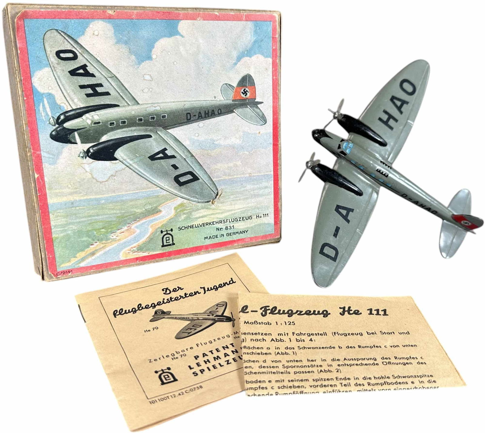 BOXED LEHMANN FLUGZEUG AIRPLANE (1 of 3)