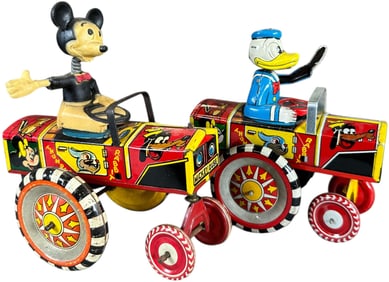 MARX MICKEY CAR W/ LINEMAR DONALD AUTO