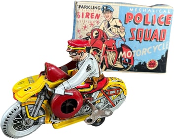 BOXED MARX POLICE SQUAD MOTORCYCLE