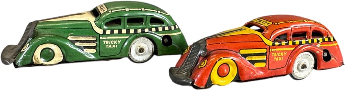 TWO MARX TRICKY TAXIS