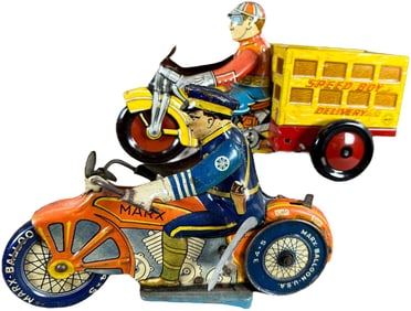 MARX SPEED BOY & POLICE CYCLE