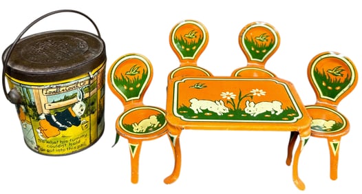 LOVELL & COVELL EASTER TABLE SET & PAIL