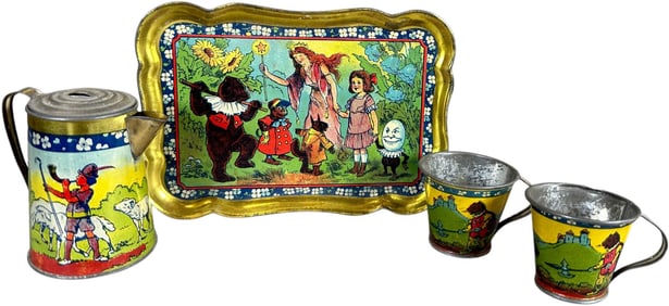 SET OF FOUR TEA SET NURSERY RHYME