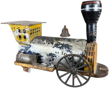 GEORGE BROWN NEW YORK CLOCKWORK LOCOMOTIVE