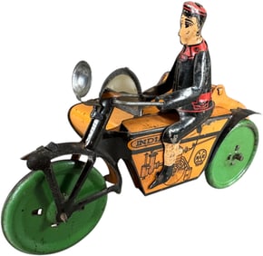 MARX INDIAN MOTORCYCLE W/ SIDECAR