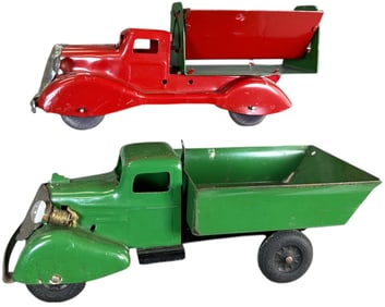 TWO WYANDOTTE TRUCKS W/ HEADLIGHTS