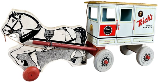 RICH TOYS LITTLE MILK MAN DAIRY WAGON