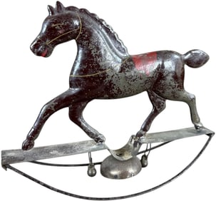 HORSE ON ROCKER BELL TOY