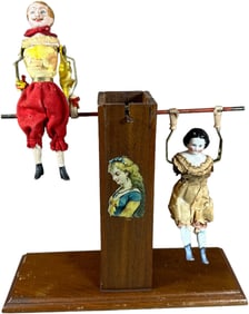 IVES CLOCKWORK DOUBLE ACROBATS TOY