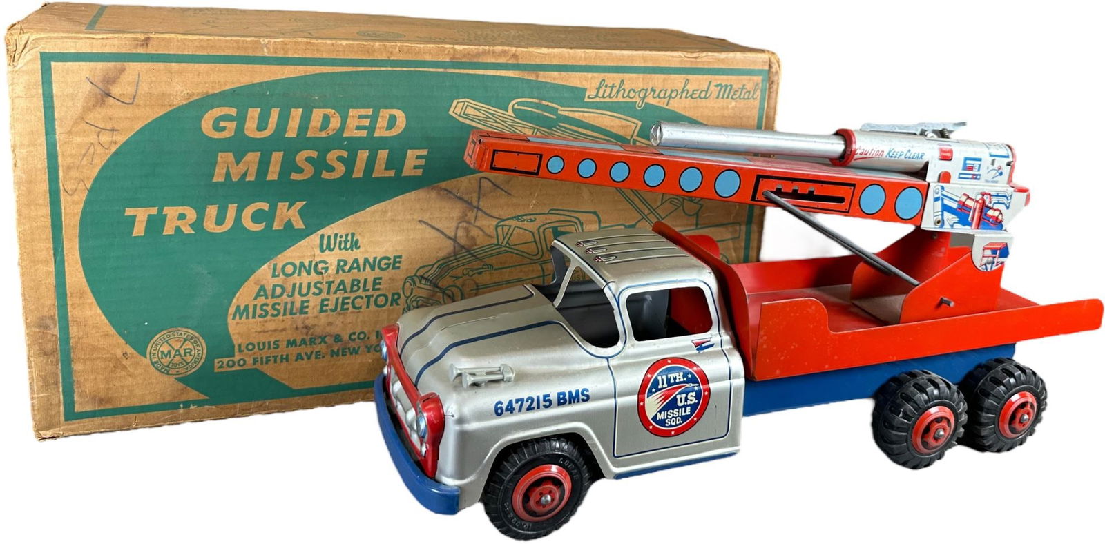 BOXED MARX GUIDED MISSILE TRUCK (1 of 10)