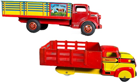 MARX LAZY DAY FARM & STAKE DELIVERY TRUCK