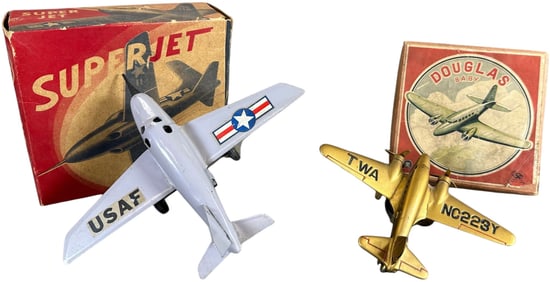 BOXED SUPERJET AND BABY DOUGLAS AIRPLANE