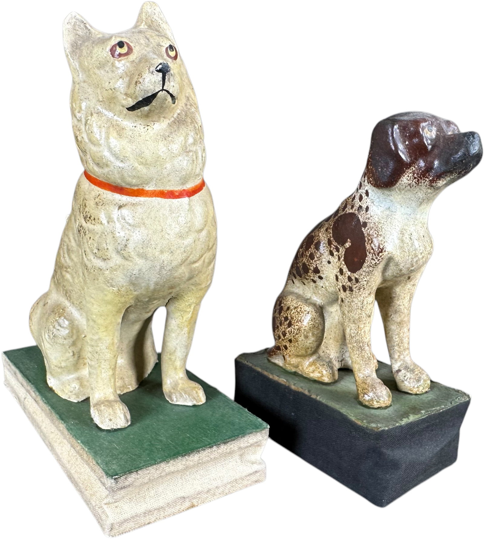 TWO SEATED DOG SQUEAK TOYS (1 of 5)
