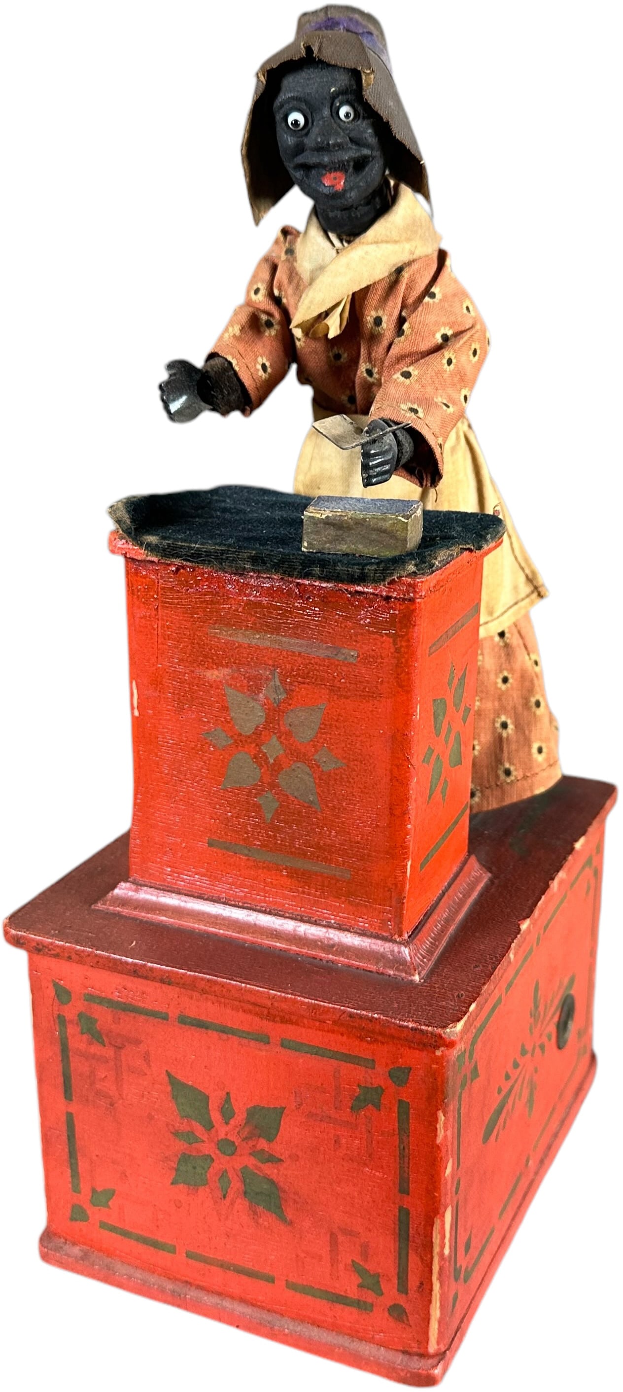 AUTOMATIC TOY WORKS WOMAN RIGHTS ADVOCATE: 64. AUTOMATIC TOY WORKS WOMAN RIGHTS ADVOCATE | Blair Whitton speculated that this toy is a depiction of Sojourner Truth, a well known public leader in the movement for equality for woman, who died in