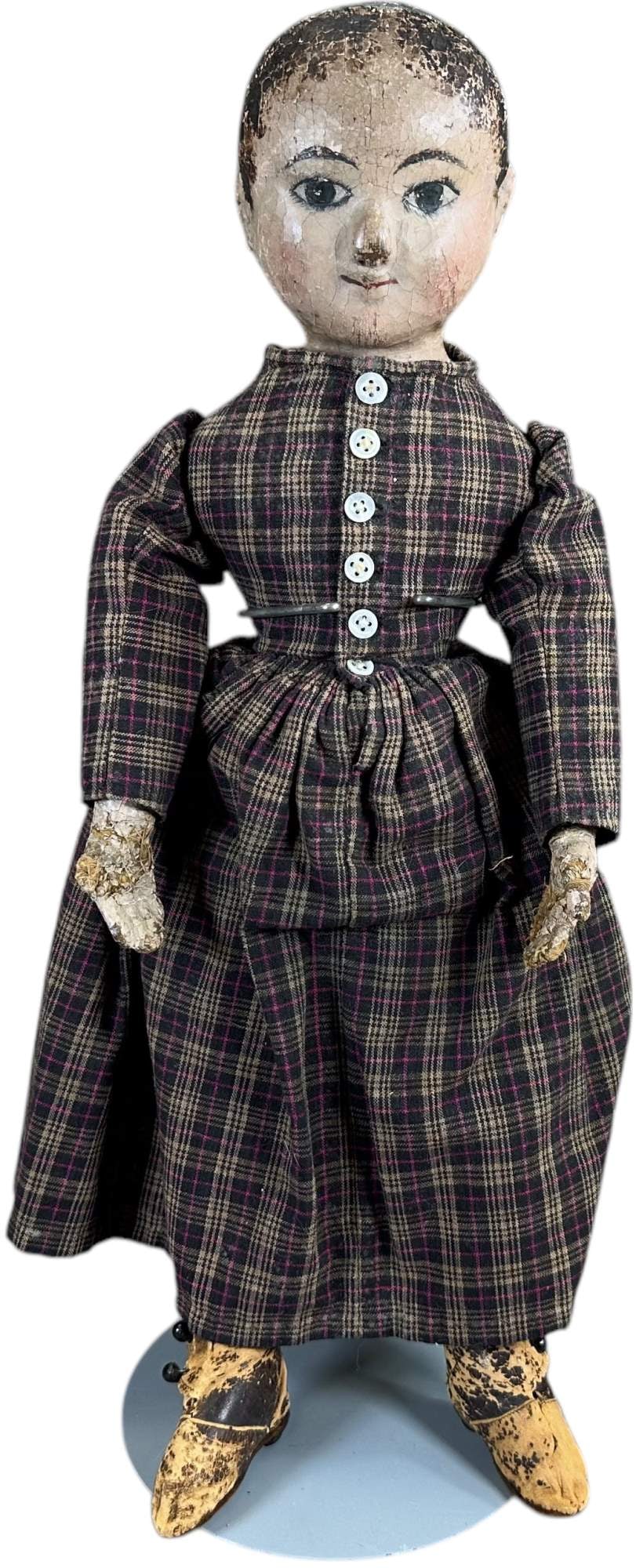 IZANNAH WALKER AMERICAN FOLK ART DOLL (1 of 10)