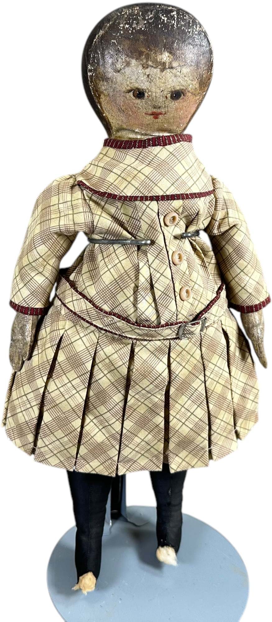 IZANNAH WALKER FOLK ART DOLL (1 of 9)