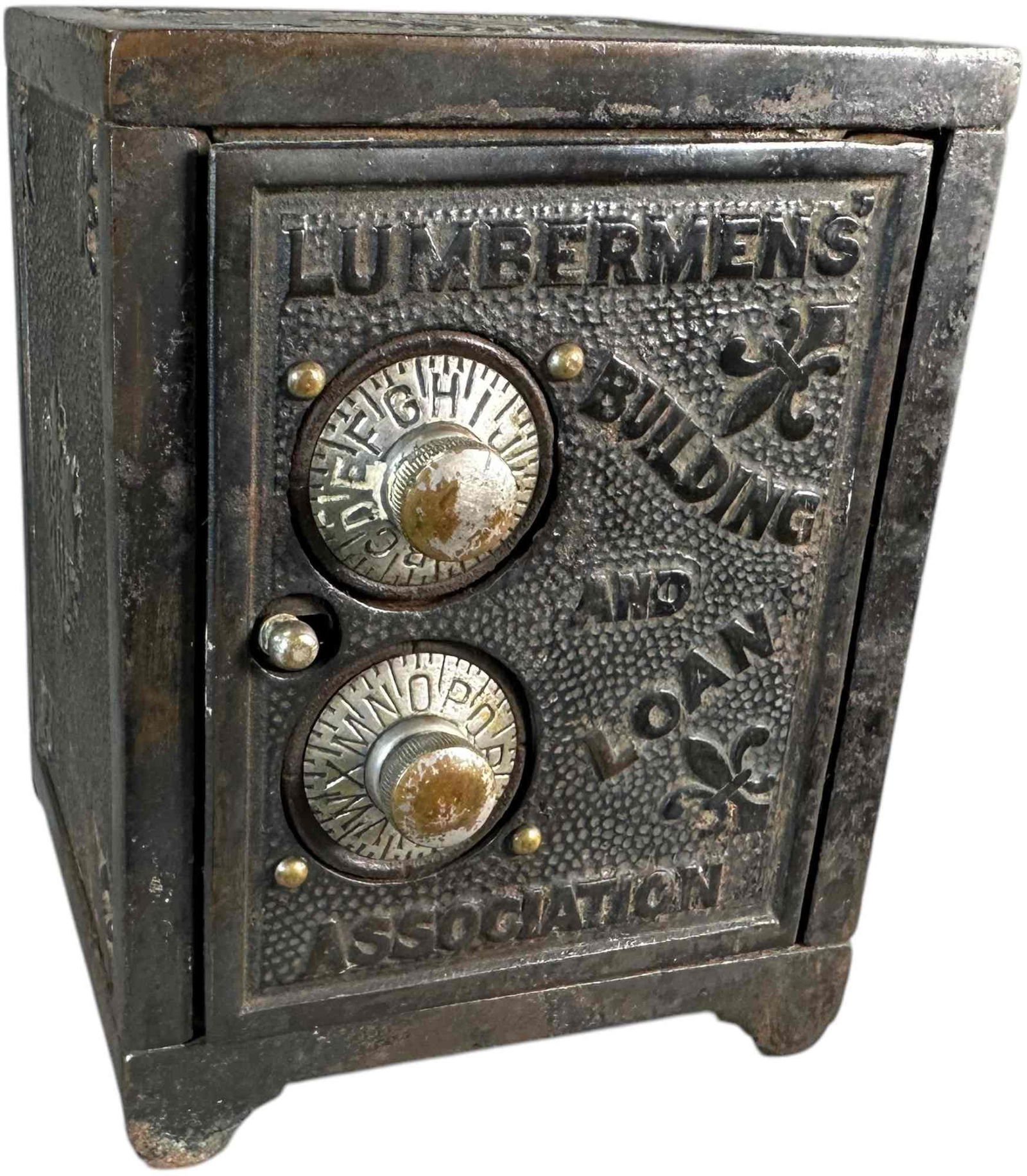 LUMBERMENS BUILDING & LOAN ASS. SAFE BANK (1 of 5)