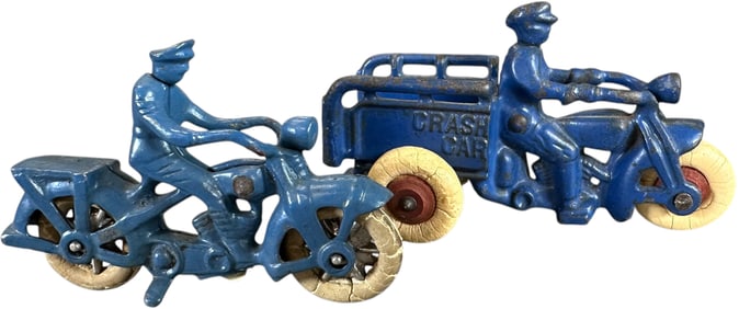 HUBLEY CRASH CAR AND KILGORE MOTORCYCLE