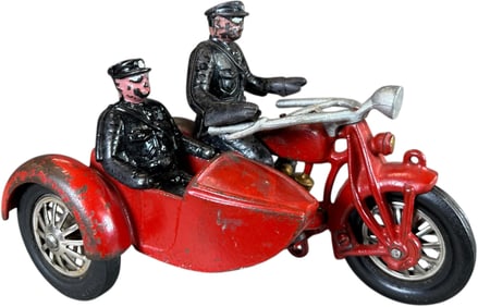 HUBLEY INDIAN POLICE CYCLE W/ SIDECAR