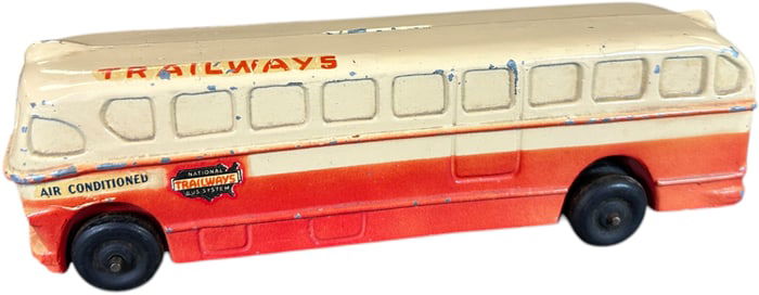 DIE-CAST TRAILWAYS BUS BANK
