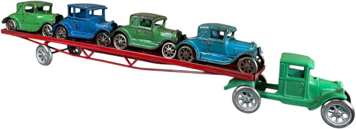 LARGE ARCADE FORD CAR CARRIER