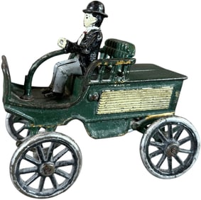 IVES EARLY HORSELESS RUNABOUT TILLER CART