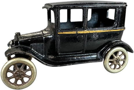 ARCADE FORD TUDOR SEDAN: 176. ARCADE FORD TUDOR SEDAN | 6.5" l. | Glued crack at bottom of windshield pillar, post has been re-peened to hold car together, (Excellent Condition) | $150 - $300