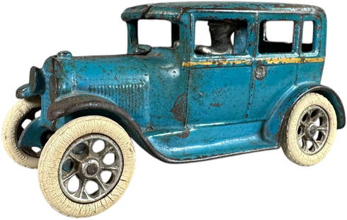 ARCADE FORD MODEL A TUDOR SEDAN: 180. ARCADE FORD MODEL A TUDOR SEDAN | 6.5" l. | Paint has wear but is all original (Very Good Condition) | $250 - $500