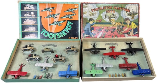 TOOTSIETOY ARMY & PLAYTIME AIRPLANE SETS