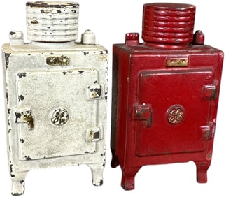 TWO GE REFRIGERATOR STILL BANKS