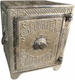 NICKELED SECURITY SAFE DEPOSIT STILL BANK