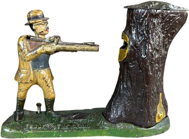 TEDDY & THE BEAR MECHANICAL BANK