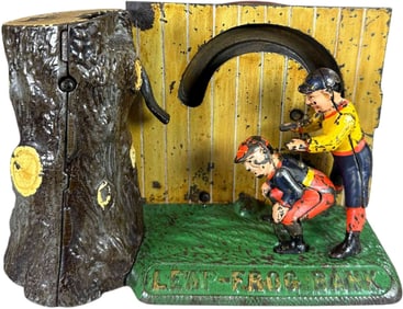 LEAP FROG MECHANICAL BANK
