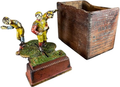 BOXED CALAMITY BANK MECHANICAL BANK