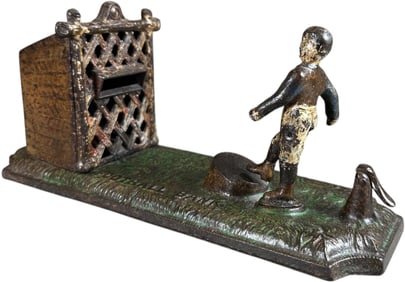 FOOTBALL BANK MECHANICAL BANK