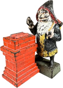 SANTA AT CHIMNEY MECHANICAL BANK