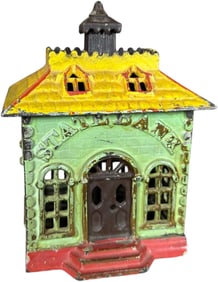 LARGE HAND PAINTED STATE BANK