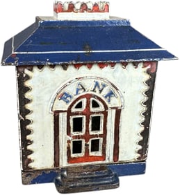 LARGE CROWN BANK W/ BLUE ROOF