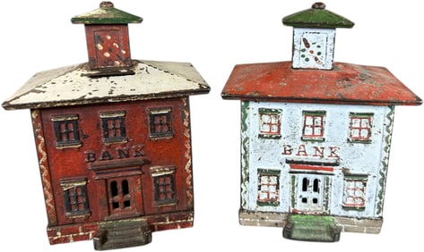 TWO LARGE CUPOLA BANK STILL BANKS