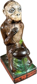 MONKEY AND COCONUT MECHANICAL BANK