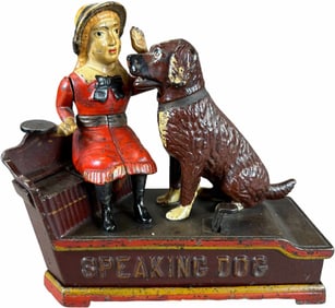 SPEAKING DOG MECHANICAL BANK