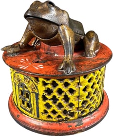 FROG ON LATTICE MECHANICAL BANK