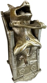 PIG IN HIGH CHAIR MECHANICAL BANK