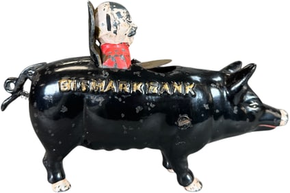 BISMARK PIG MECHANICAL BANK