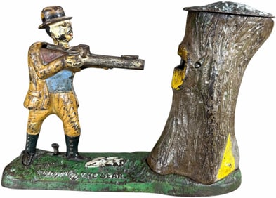 TEDDY & THE BEAR MECHANICAL BANK