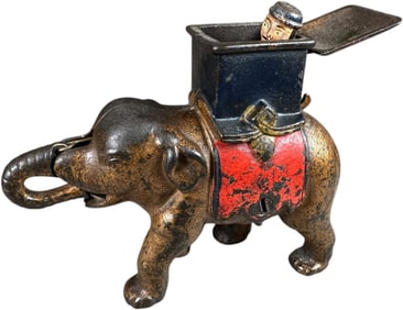 ELEPHANT MAN POPS OUT MECHANICAL BANK