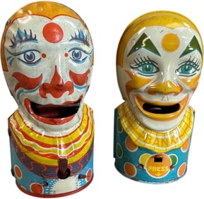 ENGLISH & CHEIN CLOWN MECHANICAL BANKS
